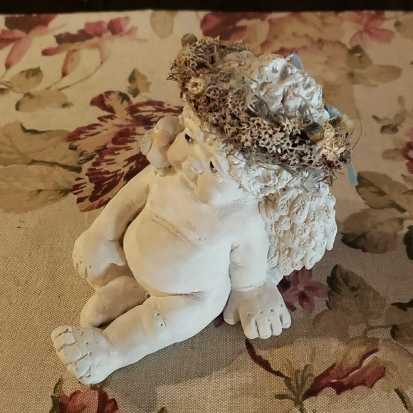 DREAMSICLES Angel / Cherub Figurine - Blue Bird on My Shoulder - Large - VTG - Picture 7 of 9